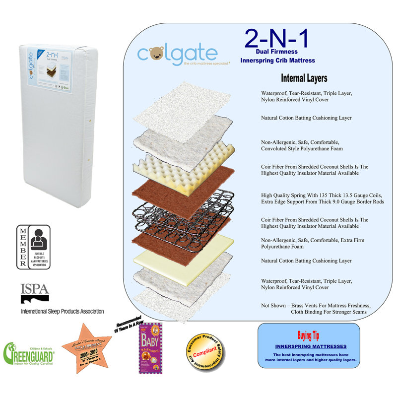Colgate monarch ii shop deluxe crib mattress